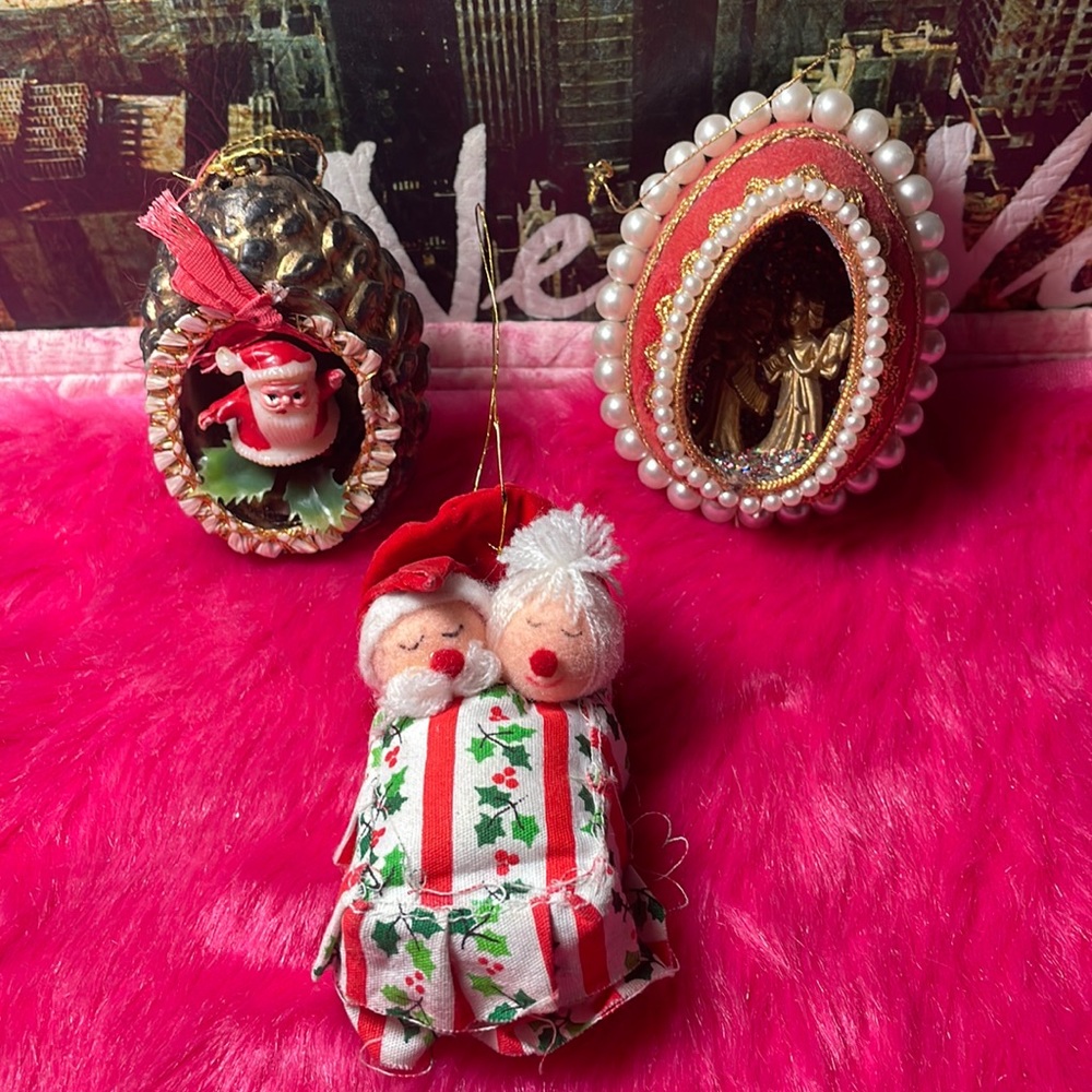 Vintage Christmas Holiday Ornaments